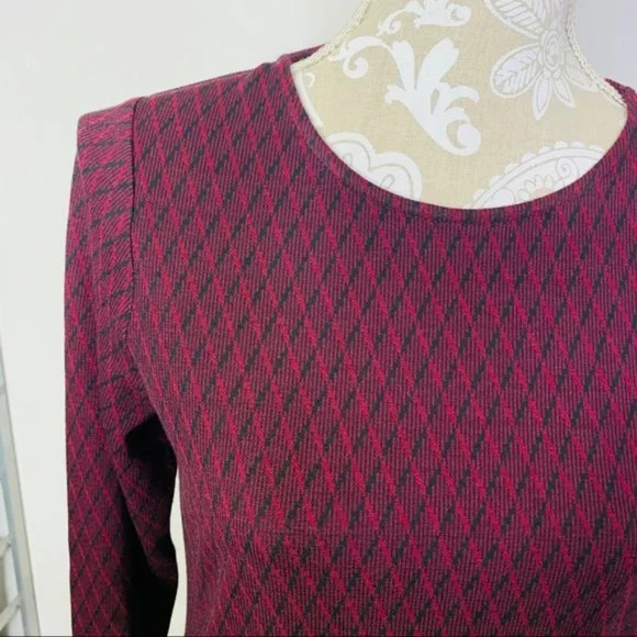 J.JILL Ponte Knit Dress fit & flare Dress PS 1477 - Picture 6 of 8